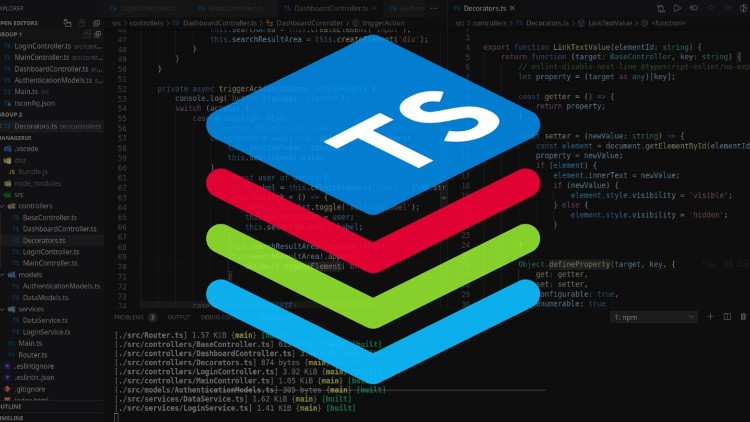 Advanced Typescript programming with NodeJs and Webpack course thumbnail