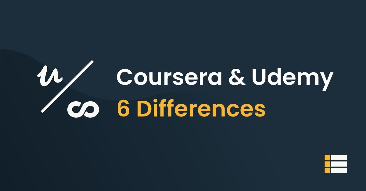 coursera and udemy differences