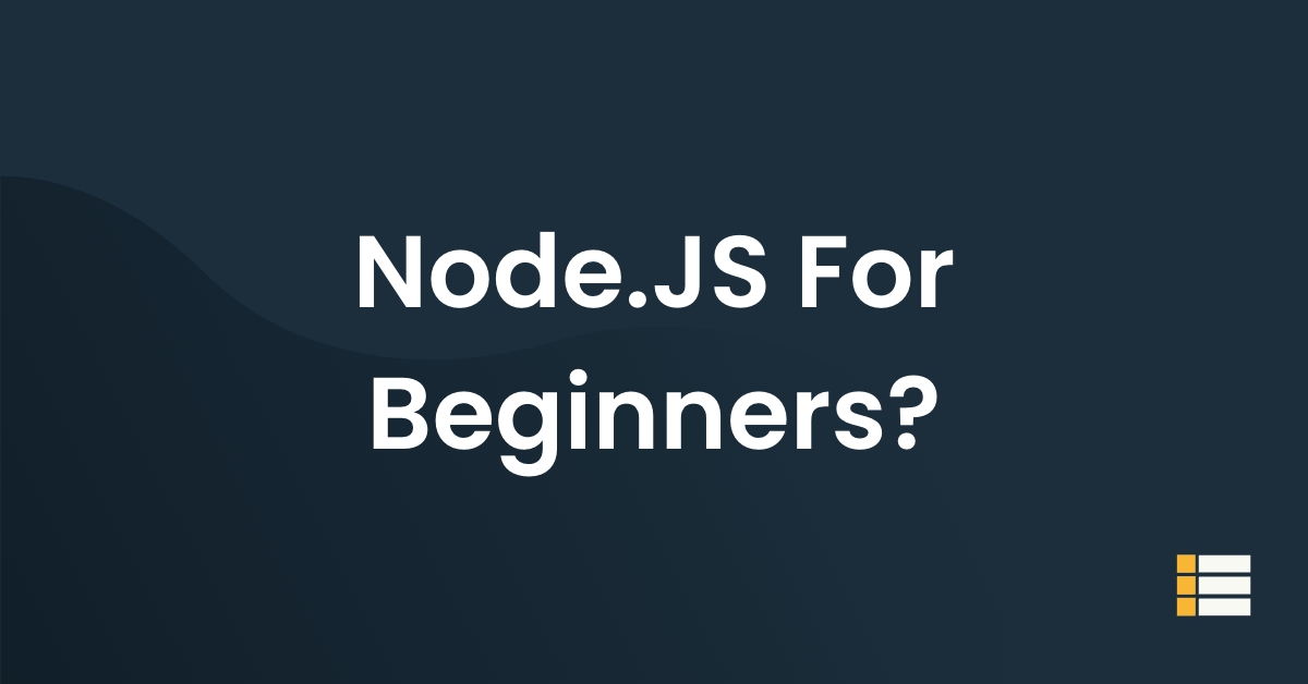 Node js for beginners featured image