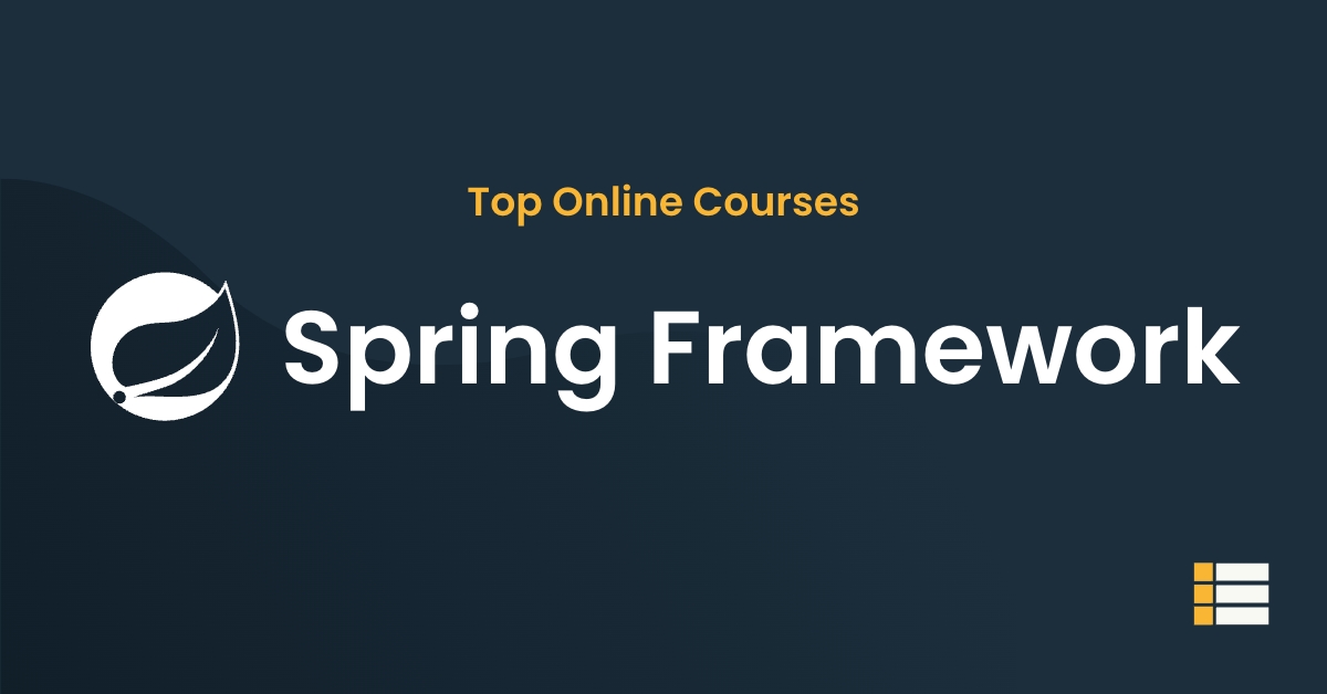 spring framework courses